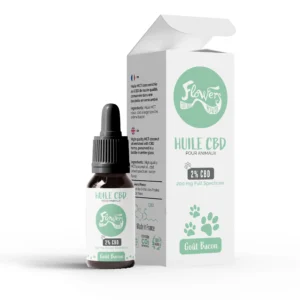 Huile CBD 02% animaux - Saveur Bacon