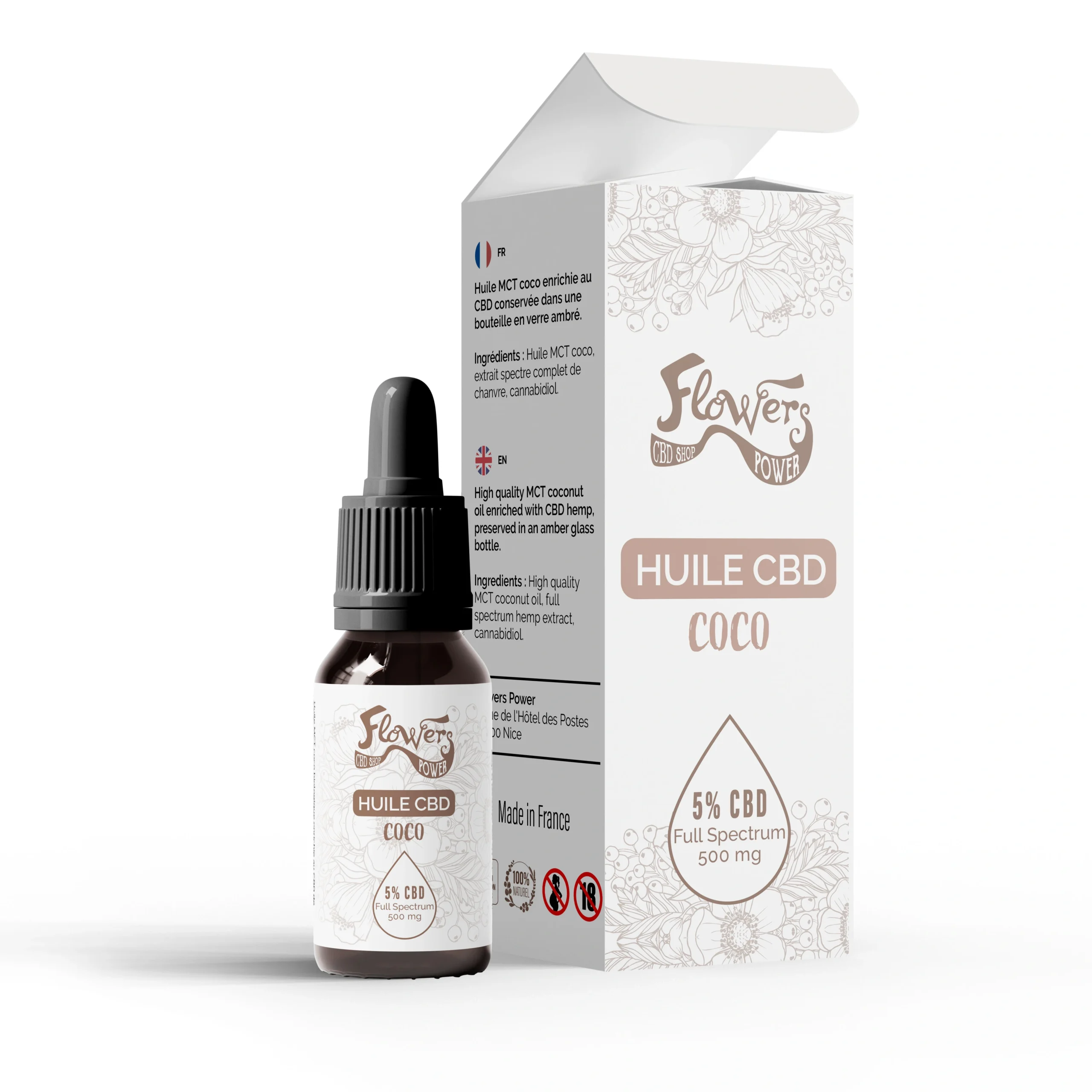 Huile CBD 5% Bio Coco