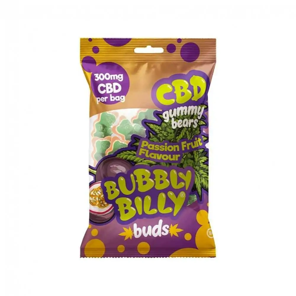 Bonbons CBD Bubbly Billy Buds saveur passion 300mg