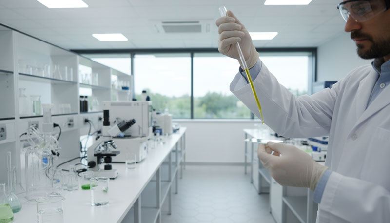 analyse en laboratoire d’un produit CBD pour vérifier sa qualité et sa composition
