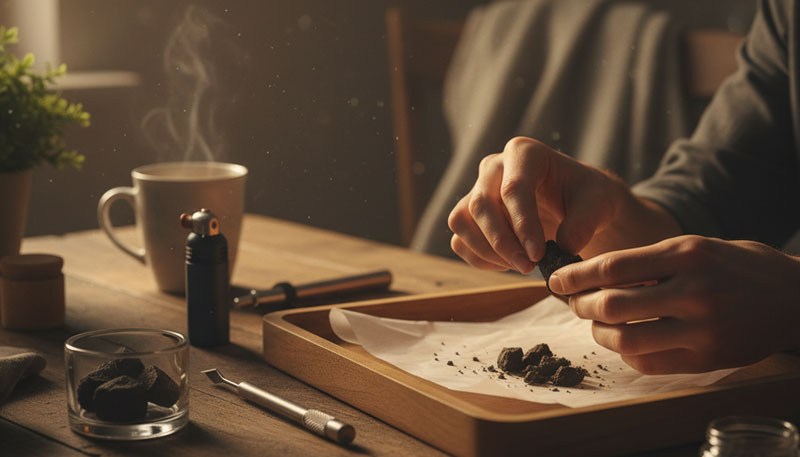 préparation et utilisation de résine cbd